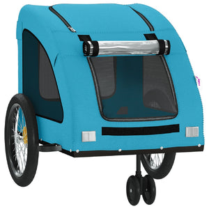 Rimorchio da Bici per Animali Blu Oxford e Ferro 93974