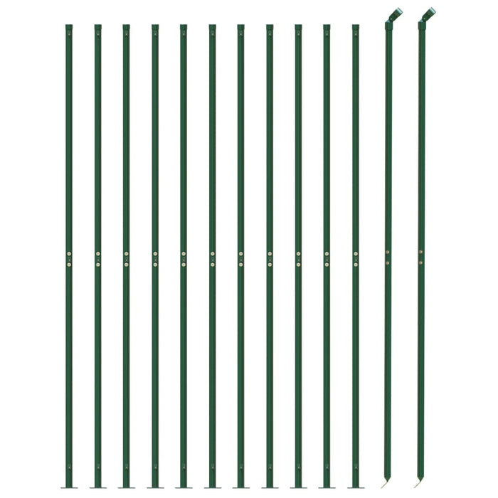 Recinzione a Rete con Flangia Verde 1,6x25 m 153948