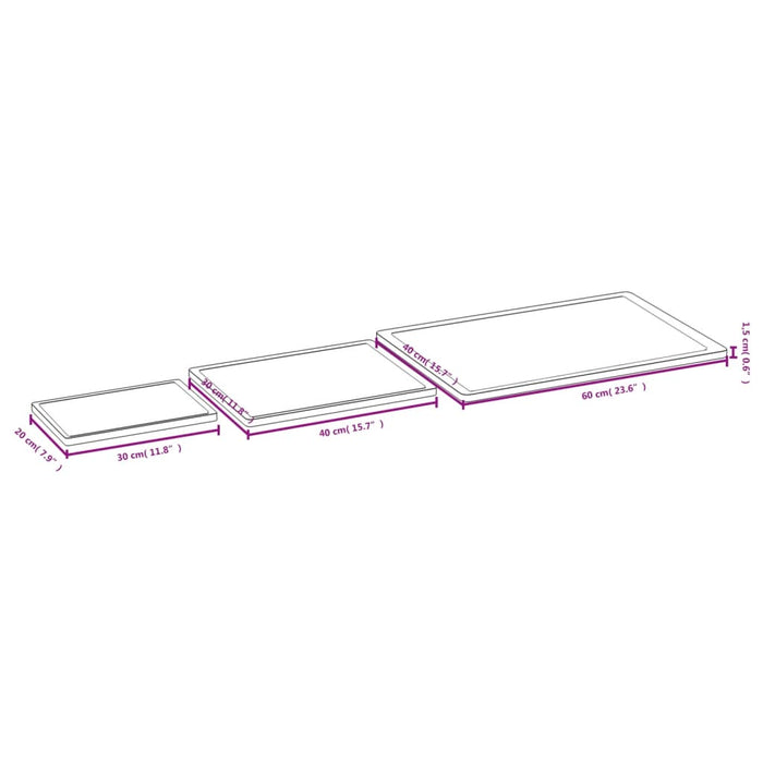 Set Taglieri 3 pz in Bambù 352773