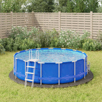 Telo Sotto Piscina Grigio Chiaro Ø366 cm Geotessile Poliestere 94217