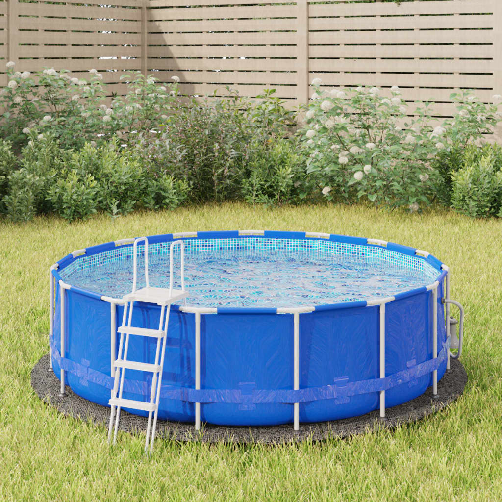 Telo Sotto Piscina Grigio Chiaro Ø244 cm Geotessile Poliesterecod mxl 127330