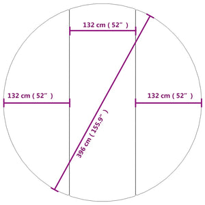 Telo Sotto Piscina Grigio Chiaro Ø396 cm Geotessile Poliestere 94226