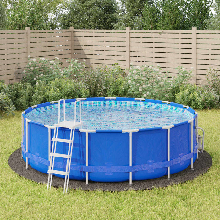 Telo Sotto Piscina Grigio Chiaro Ø428 cm Geotessile Poliesterecod mxl 79333