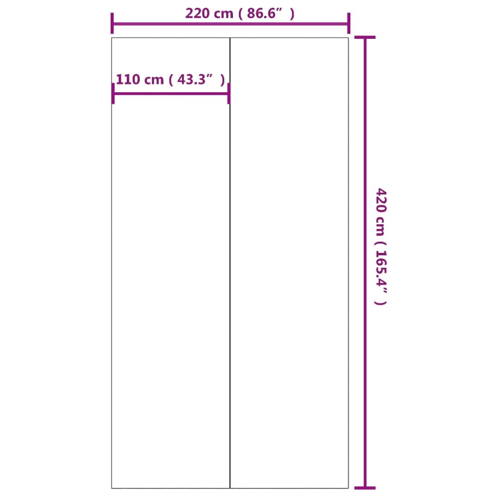 Telo Sotto Piscina Grigio Chiaro 420x220 Geotessile Poliestere 94232