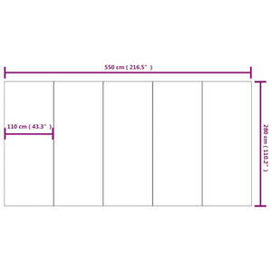 Telo Sotto Piscina Grigio Chiaro 550x280 Geotessile Poliestere 94234