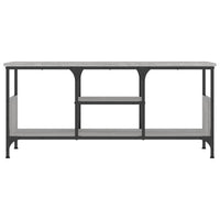 Mobile TV Grigio Sonoma 100x35x45 cm Legno Multistrato e Ferro 831801