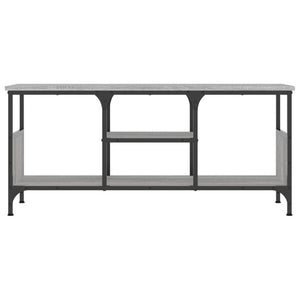 Mobile TV Grigio Sonoma 100x35x45 cm Legno Multistrato e Ferro 831801