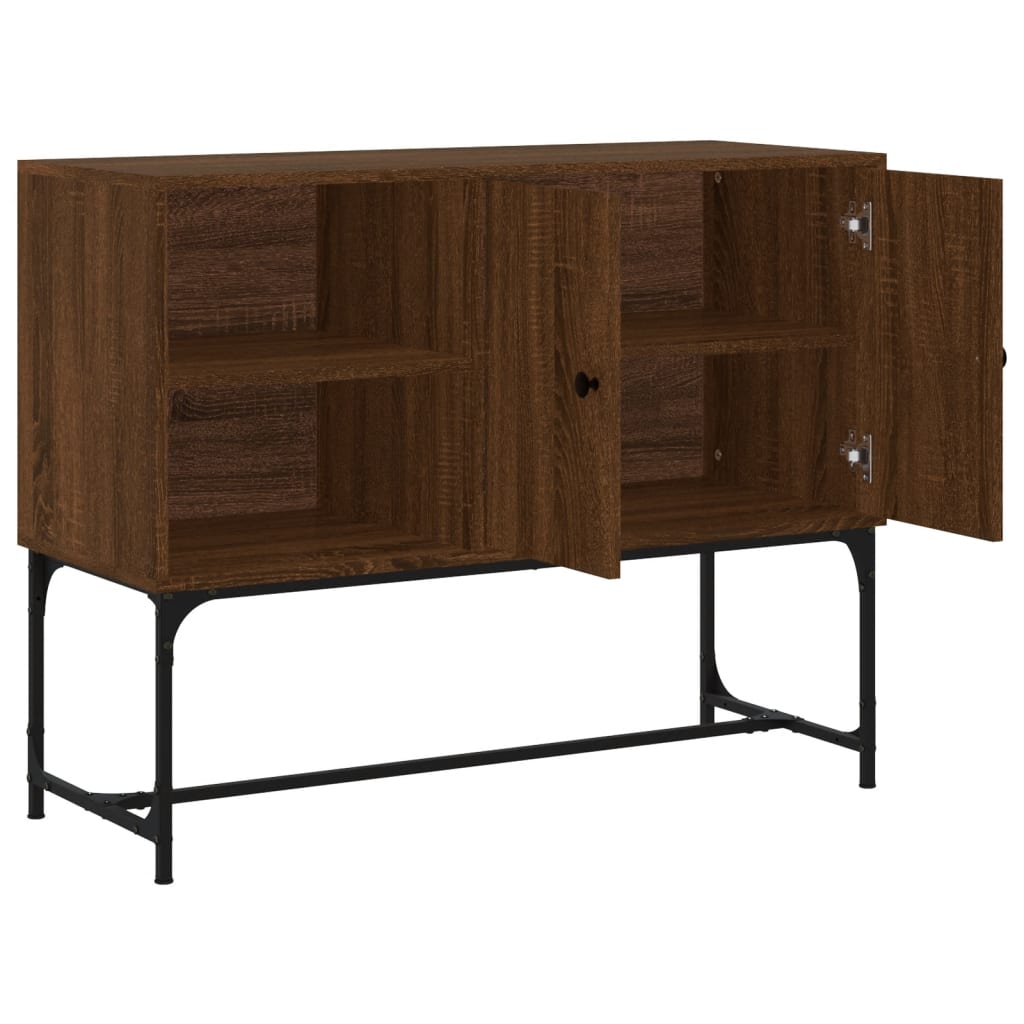 Credenza Rovere Marrone 100x40x79,5 cm in Legno Multistrato 831822