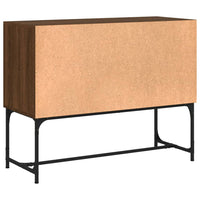 Credenza Rovere Marrone 100x40x79,5 cm in Legno Multistrato 831822