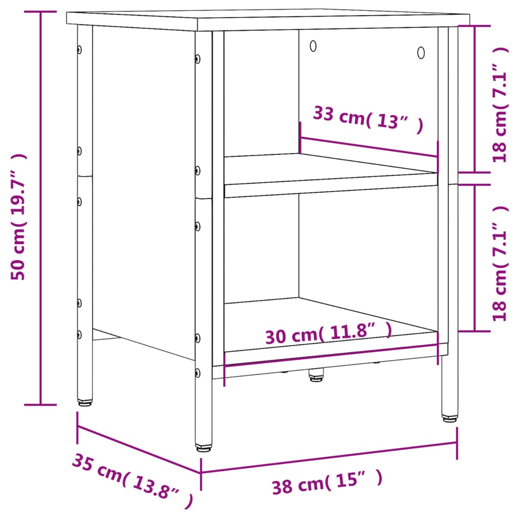 Scarpiera Grigio Sonoma 38x35x50 cm in Legno Multistrato 831831