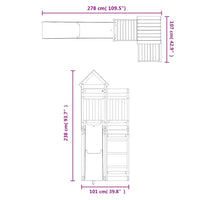 Set da Gioco da Esterno in Legno Massello di Douglas 3156872