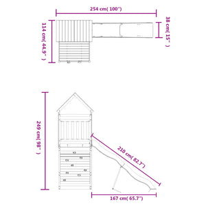 Set da Gioco da Esterno in Legno Massello di Douglas 3156983