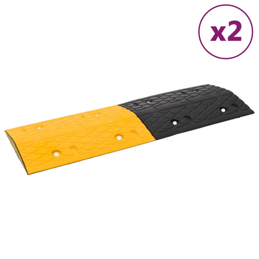 Dossi 2 pz Giallo e Nero 97x32,5x4 cm in Gomma 3157042