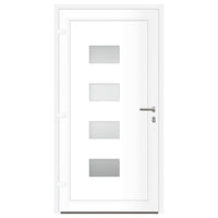 Porta Ingresso Antracite 110x210 cm in Alluminio e PVC 3157073