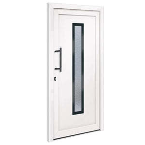 Porta Ingresso Bianca 98x200 cm in PVC 3157075