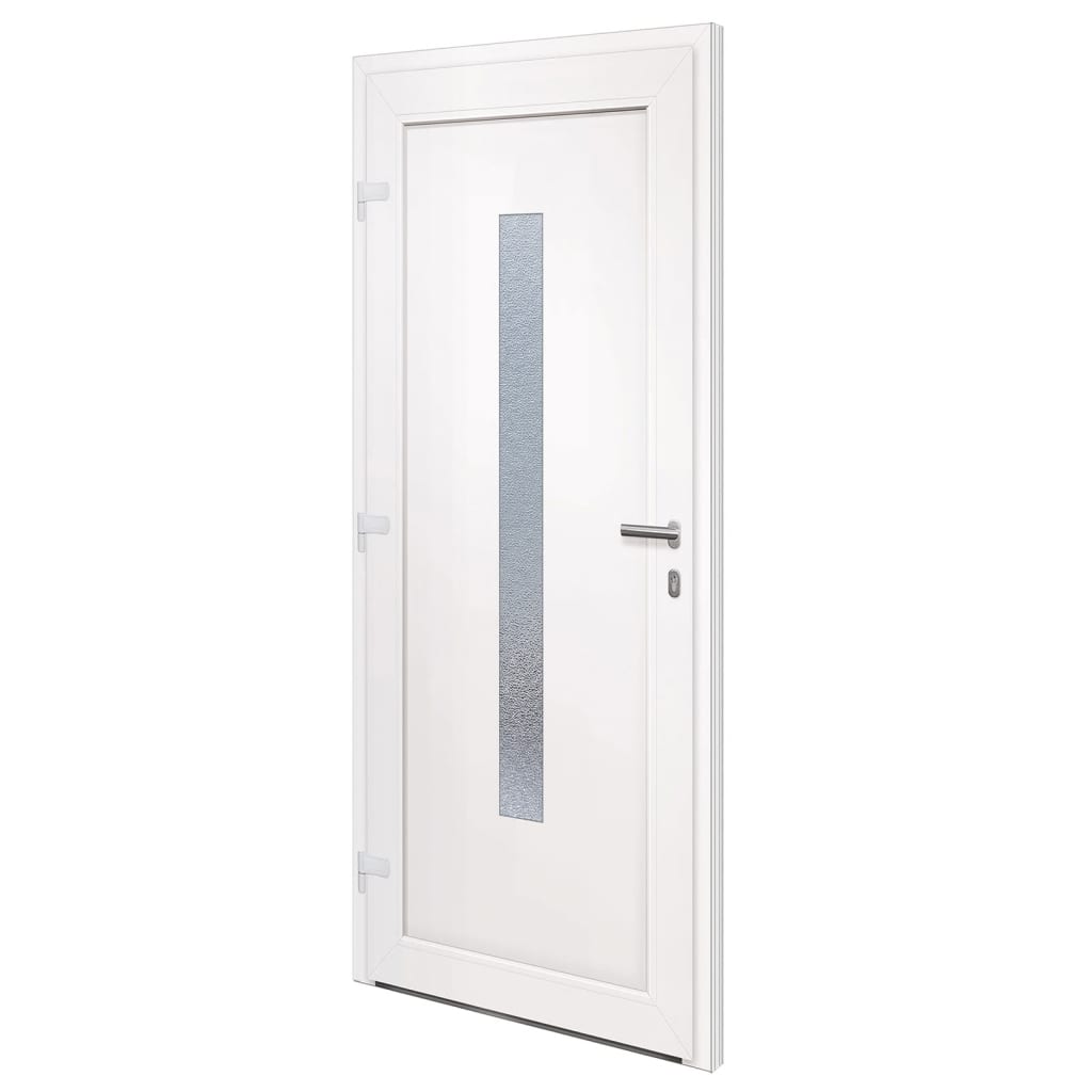 Porta Ingresso Bianca 98x208 cm in PVC 3157076