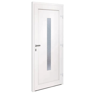 Porta Ingresso Bianca 88x200 cm in PVC 3157079