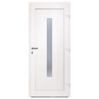 Porta Ingresso Bianca 88x200 cm in PVC 3157079