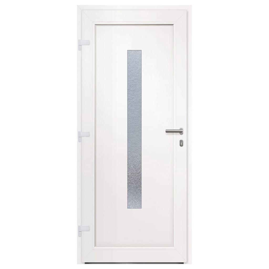 Porta Ingresso Antracite 88x200 cm in PVC 3157084