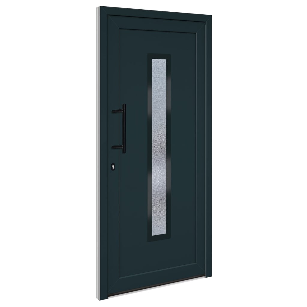 Porta Ingresso Antracite 98x208 cm in PVCcod mxl 118001