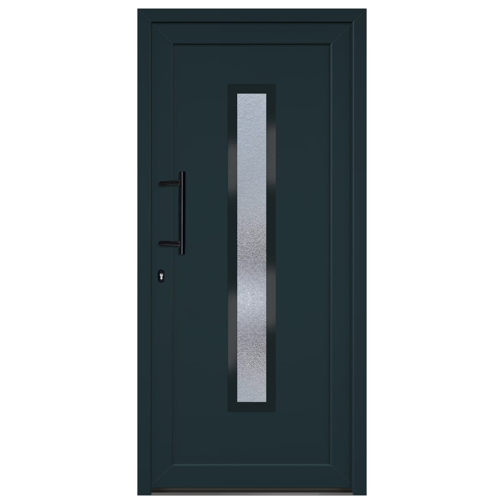 Porta Ingresso Antracite 98x208 cm in PVCcod mxl 118001