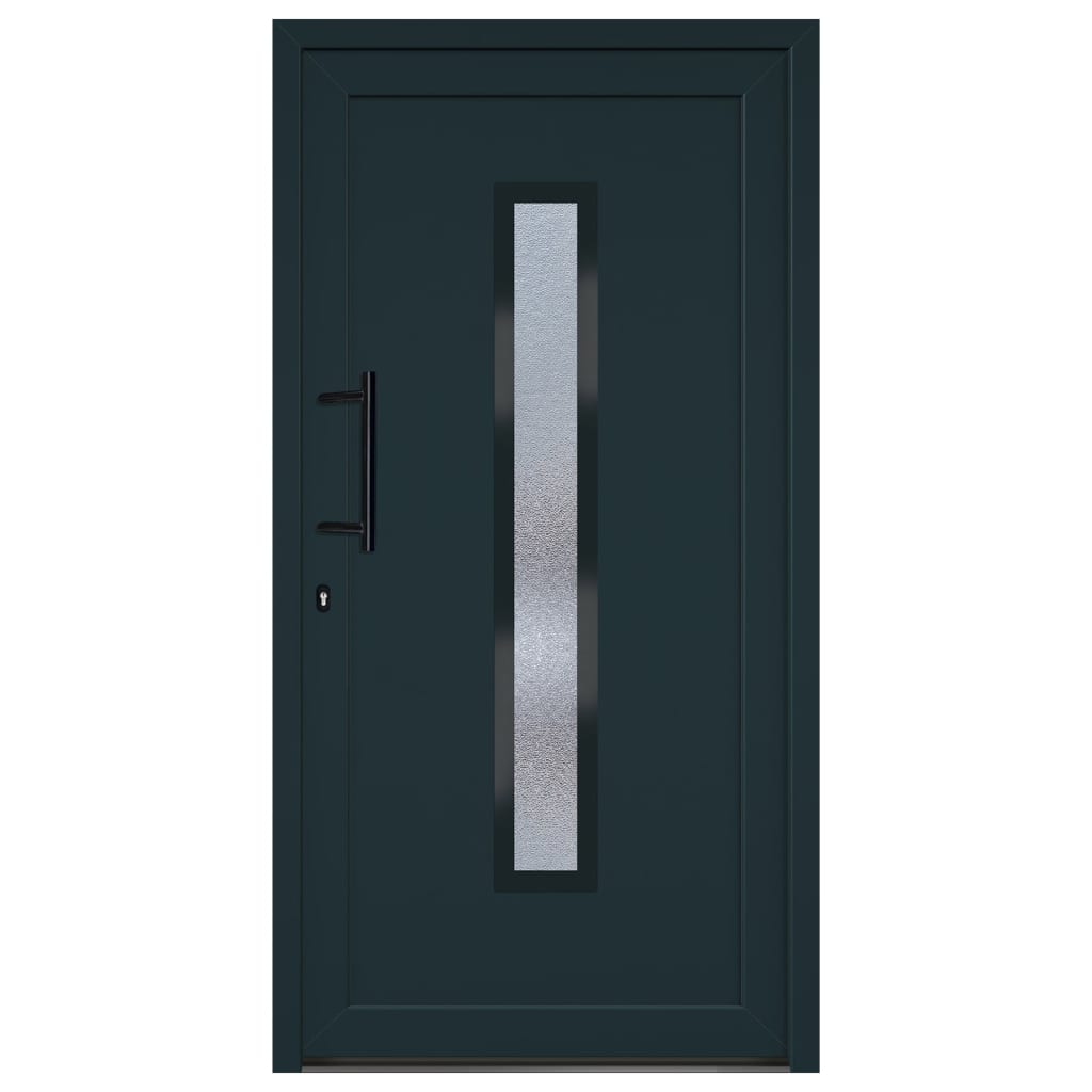 Porta Ingresso Antracite 108x208 cm in PVC 3157088