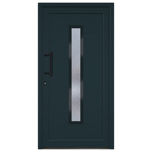 Porta Ingresso Antracite 108x208 cm in PVC 3157088