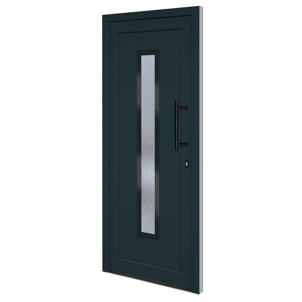 Porta Ingresso Antracite 88x200 cm in PVC 3157089