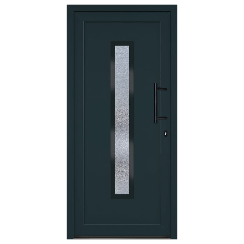 Porta Ingresso Antracite 98x208 cm in PVC 3157091