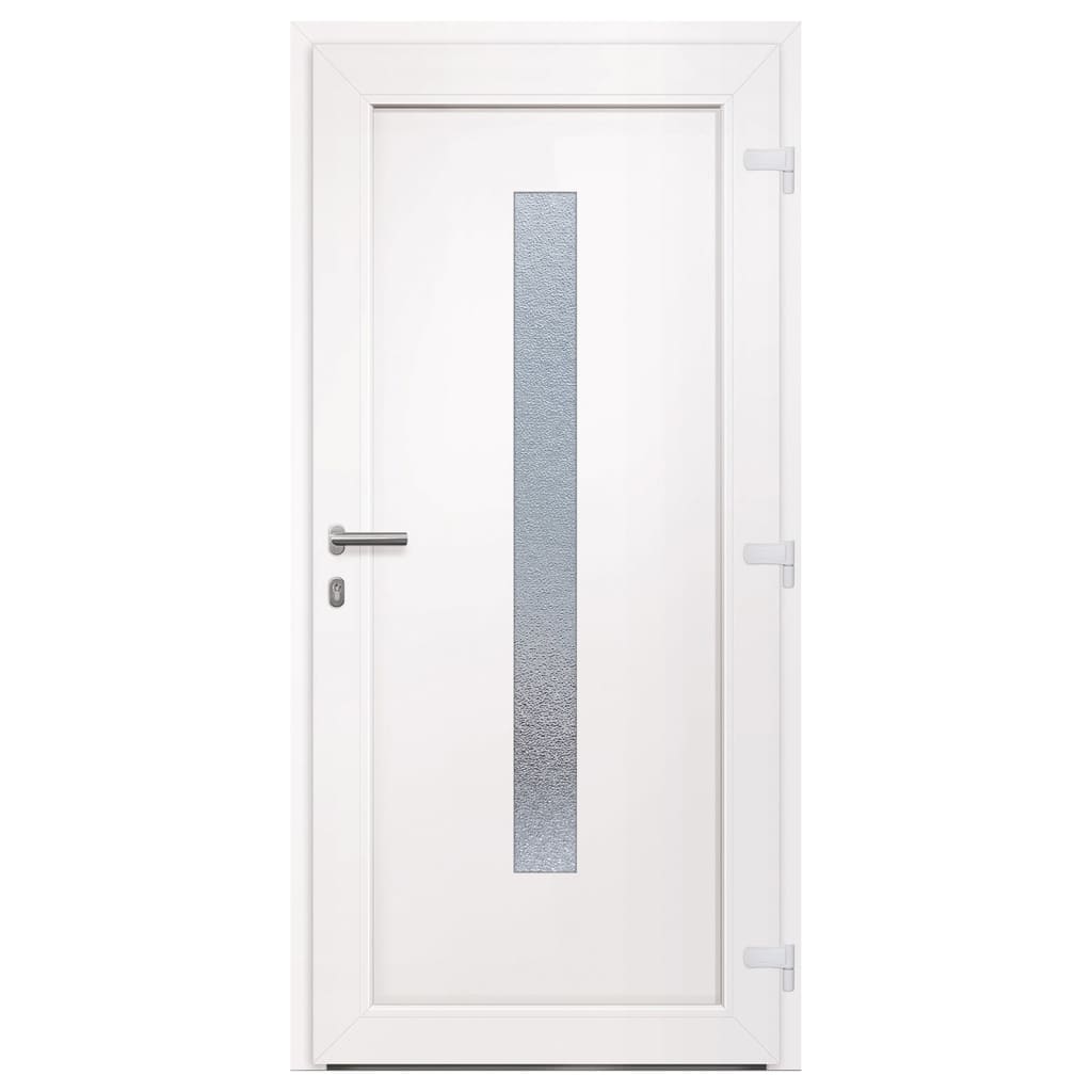 Porta Ingresso Antracite 98x208 cm in PVC 3157091