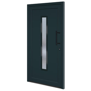 Porta Ingresso Antracite 108x200 cm in PVC 3157092