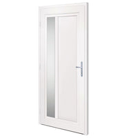 Porta Ingresso Antracite 98x208 cm in PVC 3157101