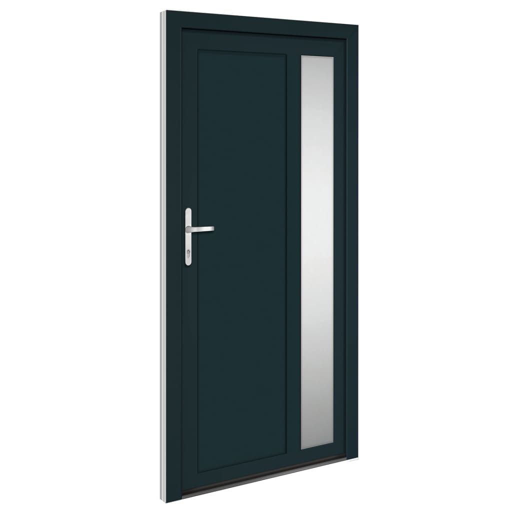 Porta Ingresso Antracite 108x208 cm in PVC 3157102