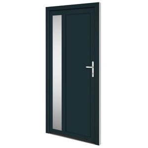 Porta Ingresso Antracite 98x200 cm in PVCcod mxl 118006