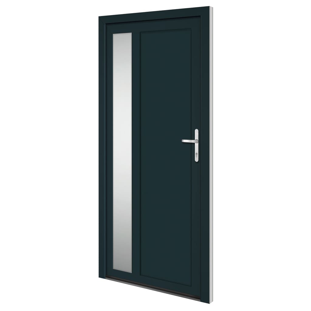 Porta Ingresso Antracite 98x208 cm in PVC 3157104