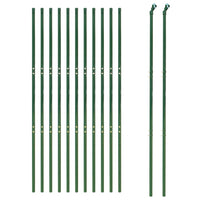 Recinzione Metallica Verde 1,4x25 m in Acciaio Zincatocod mxl 133917