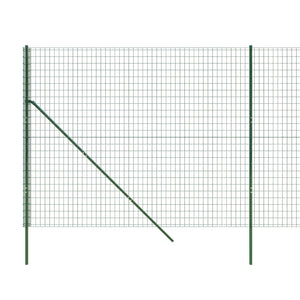 Recinzione Metallica Verde 1,6x25 m in Acciaio Zincato 154060