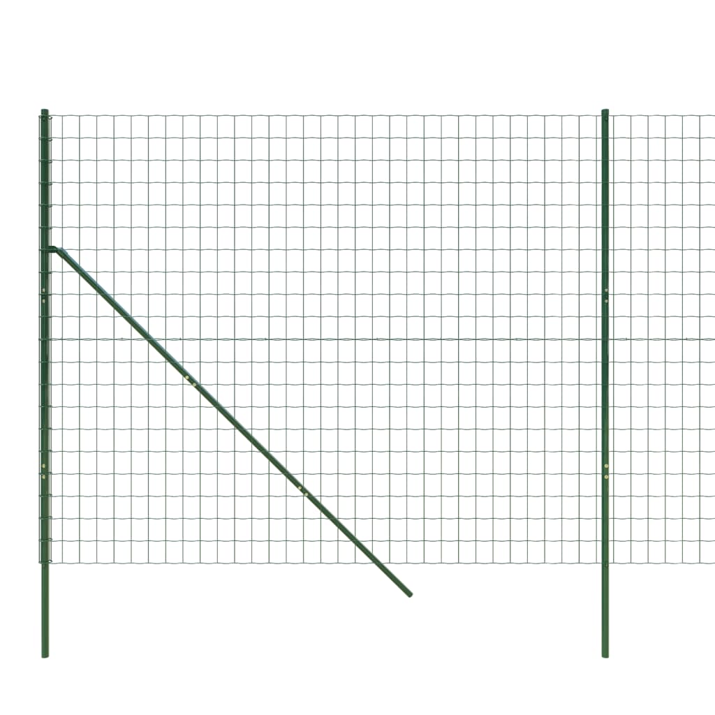 Recinzione Metallica Verde 1,6x25 m in Acciaio Zincato 154076