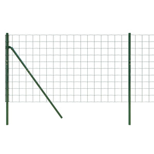 Recinzione Metallica Verde 1,1x10 m in Acciaio Zincato 154082