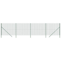 Recinzione Metallica Verde 1,4x10 m in Acciaio Zincatocod mxl 104033