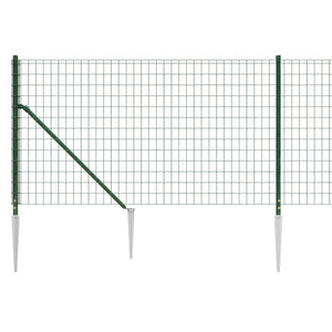 Recinzione Metallica con Picchetti Ancoraggio Verde 1x25 m 154105