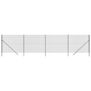 Recinzione Metallica Antracite 1,8x10 m in Acciaio Zincatocod mxl 128593