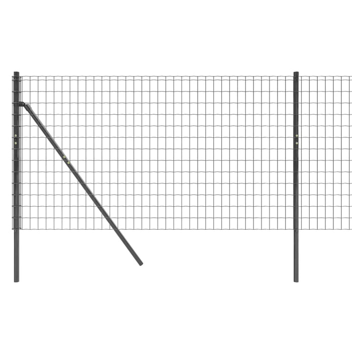 Recinzione Metallica Antracite 0,8x25 m in Acciaio Zincato 154200