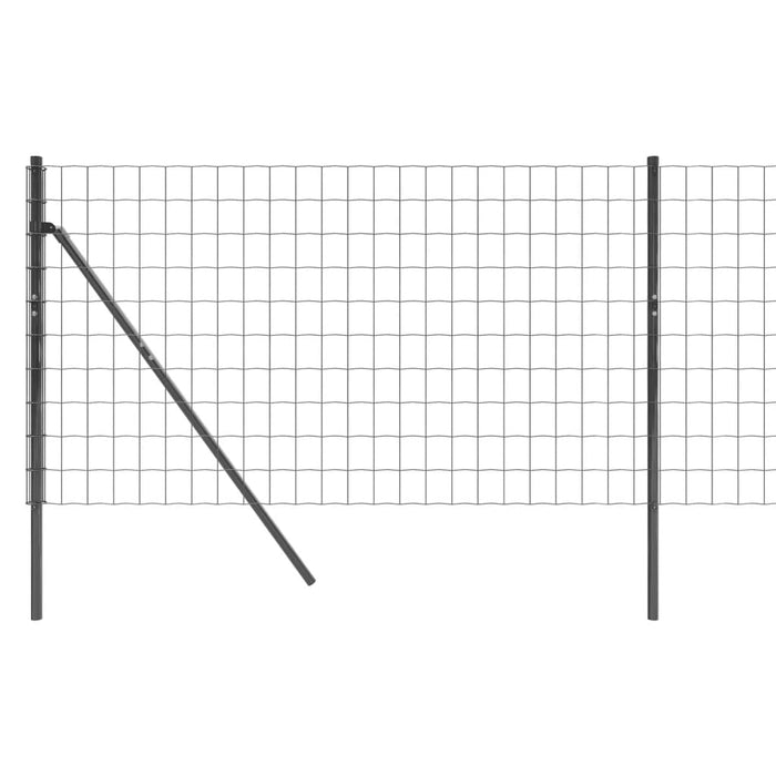 Recinzione Metallica Antracite 1,1x10 m in Acciaio Zincato 154210