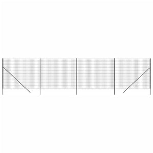 Recinzione Metallica Antracite 2x10 m in Acciaio Zincatocod mxl 95157