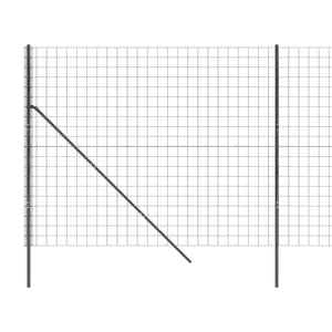 Recinzione Metallica Antracite 2,2x25 m in Acciaio Zincato 154239