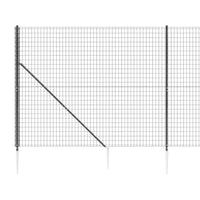 Recinzione Metallica con Picchetti Ancoraggio Antracite 1,8x10m 154245