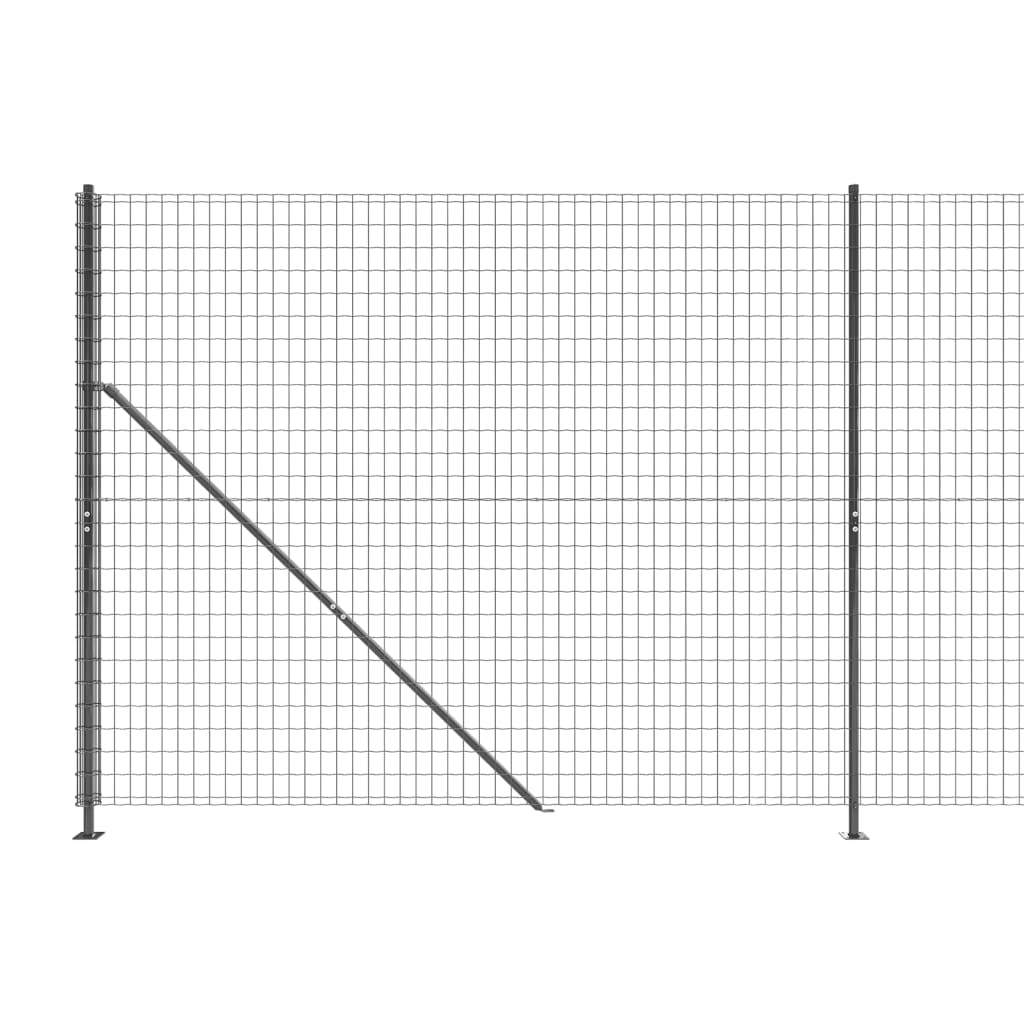 Recinzione Metallica con Flangia Antracite 2,2x10 m 154295