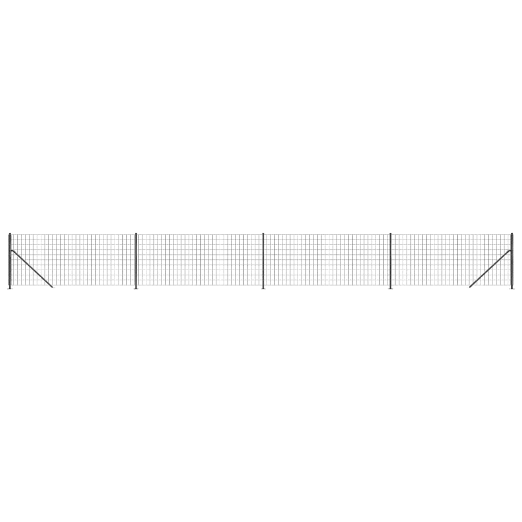 Recinzione Metallica con Flangia Antracite 0,8x10 m 154304