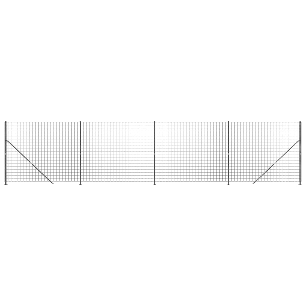 Recinzione Metallica con Flangia Antracite 1,4x10 m 154323